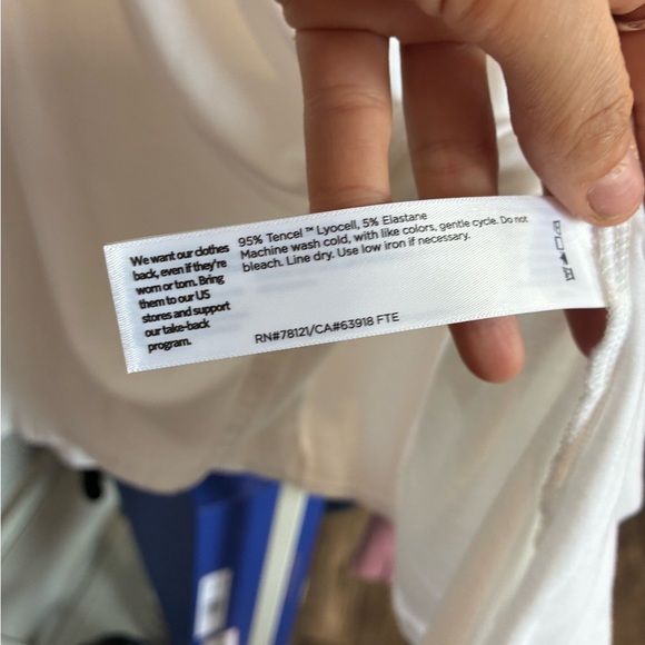 Eileen Fisher white long sleeve top size L - Picture 3 of 3